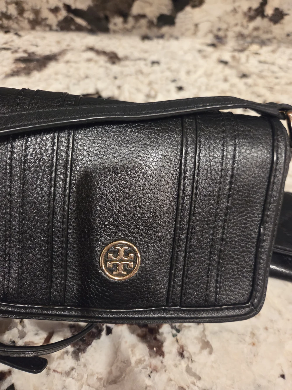 Tory Burch Black Leather Crossbody and Wallet Set